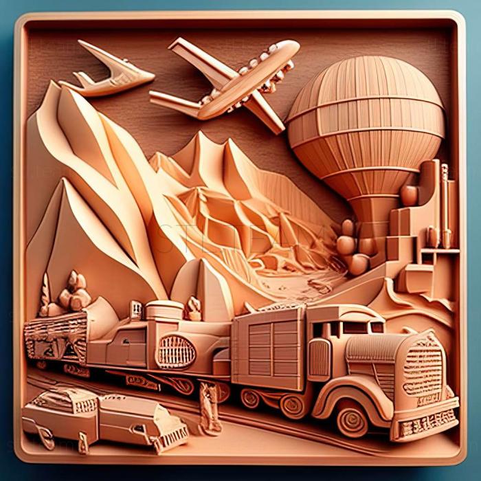 3D model Transport Tycoon game (STL)